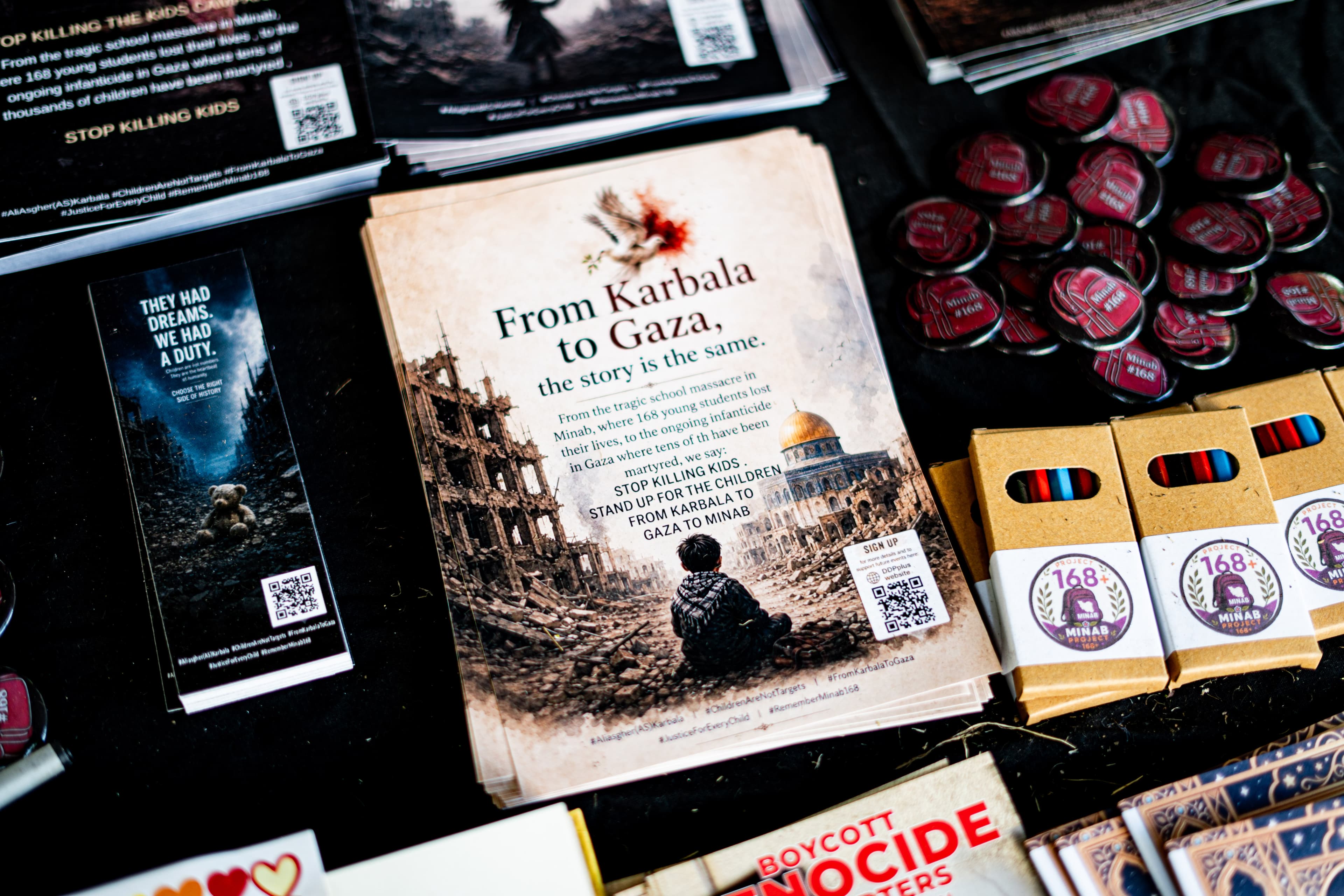 From Karbala to Gaza, the story is the same campaign leaflet.